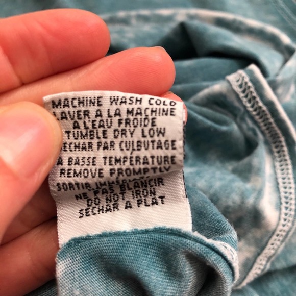 Chaser Burnout Long Sleeve Tee Teal Small - Picture 7 of 10